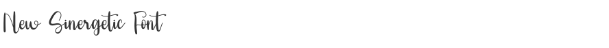 New Sinergetic Font