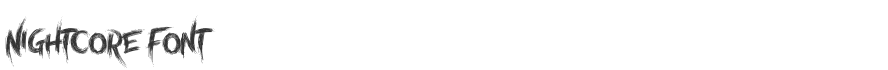 Nightcore Font