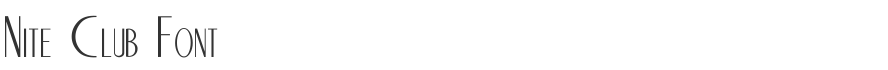 Nite Club Font
