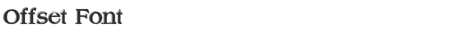 Offset Font