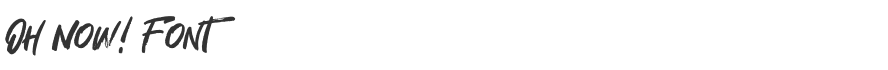 Oh Now! Font