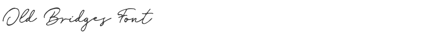 Old Bridges Font