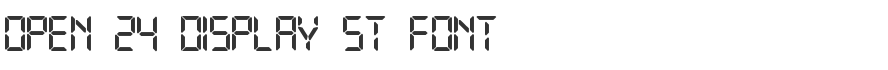Open 24 Display ST Font