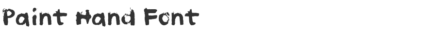 Paint Hand Font