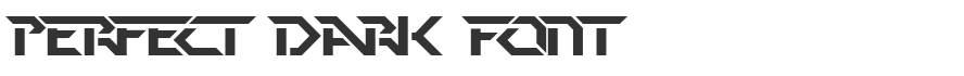 Perfect Dark Font