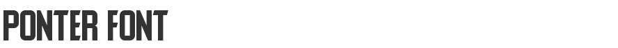 Ponter Font