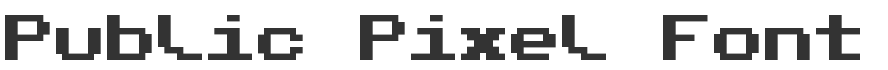 Public Pixel Font