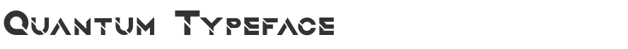 Quantum Typeface
