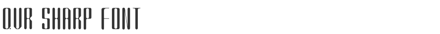 QVR Sharp Font