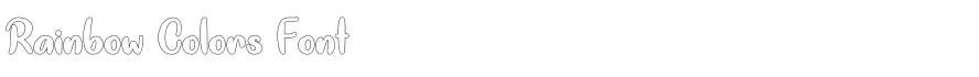 Rainbow Colors Font