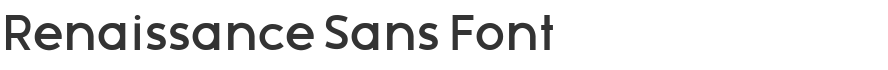 Renaissance Sans Font