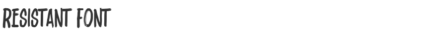 Resistant Font