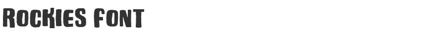 Rockies Font