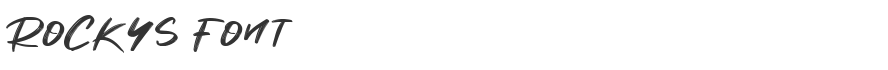 Rockys Font