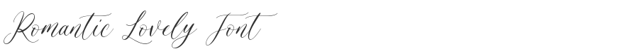 Romantic Lovely Font