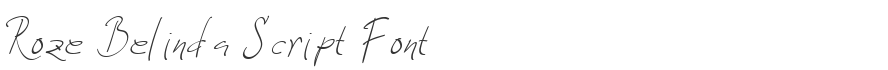 Roze Belinda Script Font