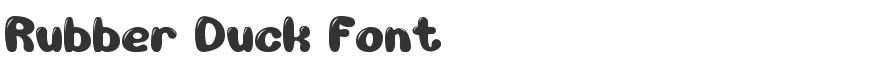 Rubber Duck Font