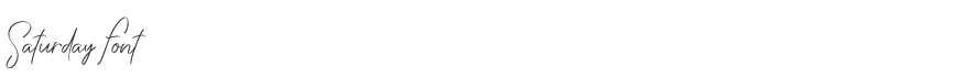 Saturday Font