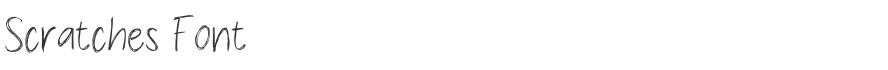 Scratches Font
