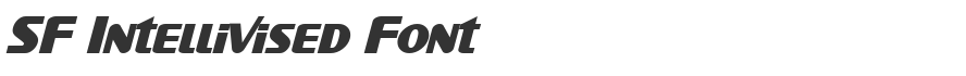 SF Intellivised Font