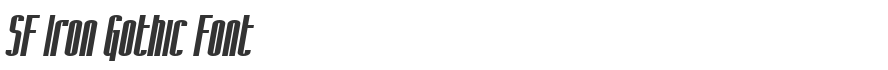 SF Iron Gothic Font