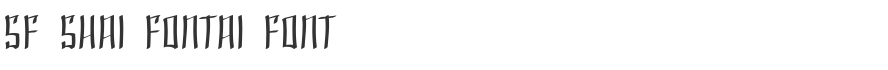 SF Shai Fontai Font