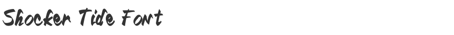 Shocker Tide Font