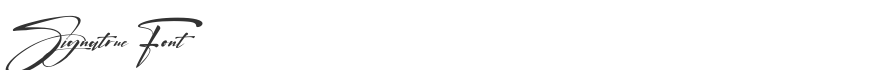 Signatrue Font