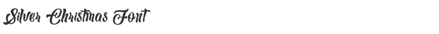 Silver Christmas Font