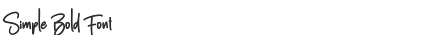 Simple Bold Font