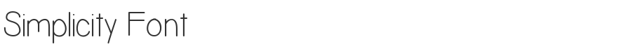Simplicity Font