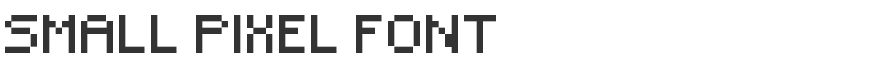 Small Pixel Font