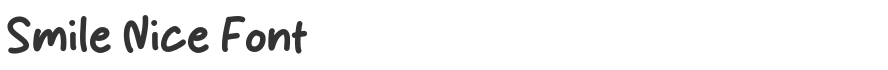 Smile Nice Font