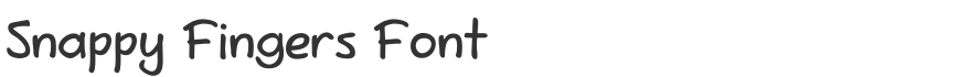 Snappy Fingers Font