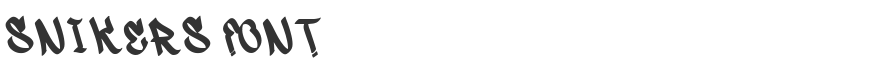 Snikers Font