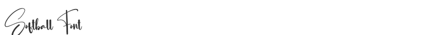 Softball Font