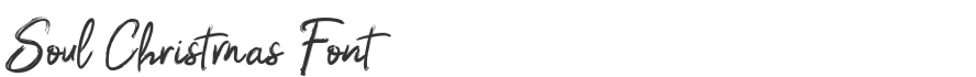 Soul Christmas Font