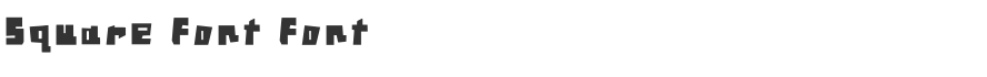 Square Font Font