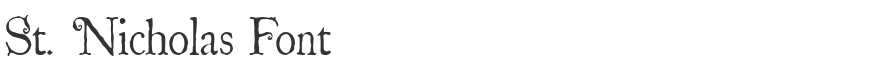 St. Nicholas Font