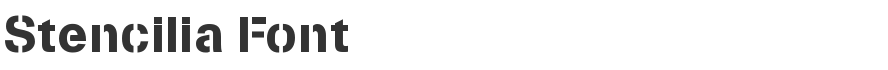 Stencilia Font