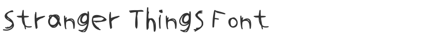 Stranger Things Font
