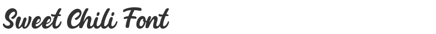 Sweet Chili Font