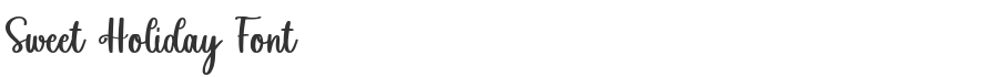 Sweet Holiday Font
