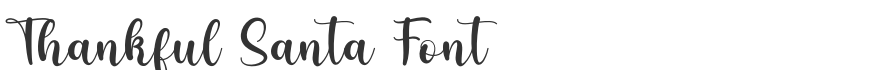 Thankful Santa Font