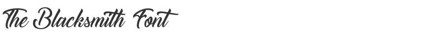 The Blacksmith Font