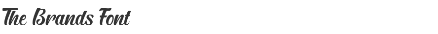 The Brands Font
