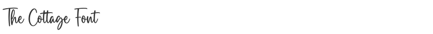 The Cottage Font