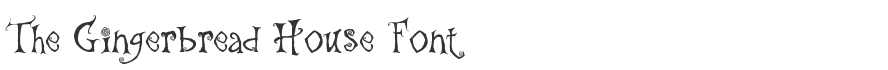 The Gingerbread House Font
