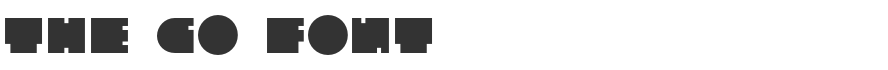 The Go Font