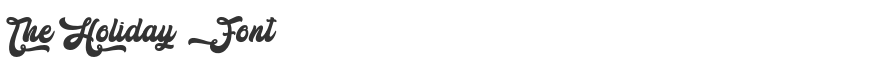The Holiday Font